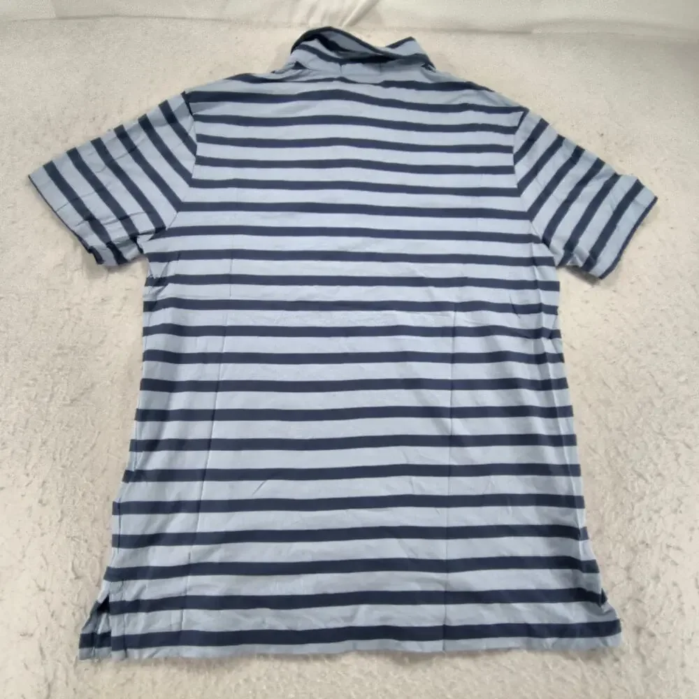 Polo by Ralph Lauren Custom Slim Fit Casual Collared Polo Shirt Mens Size M Blue